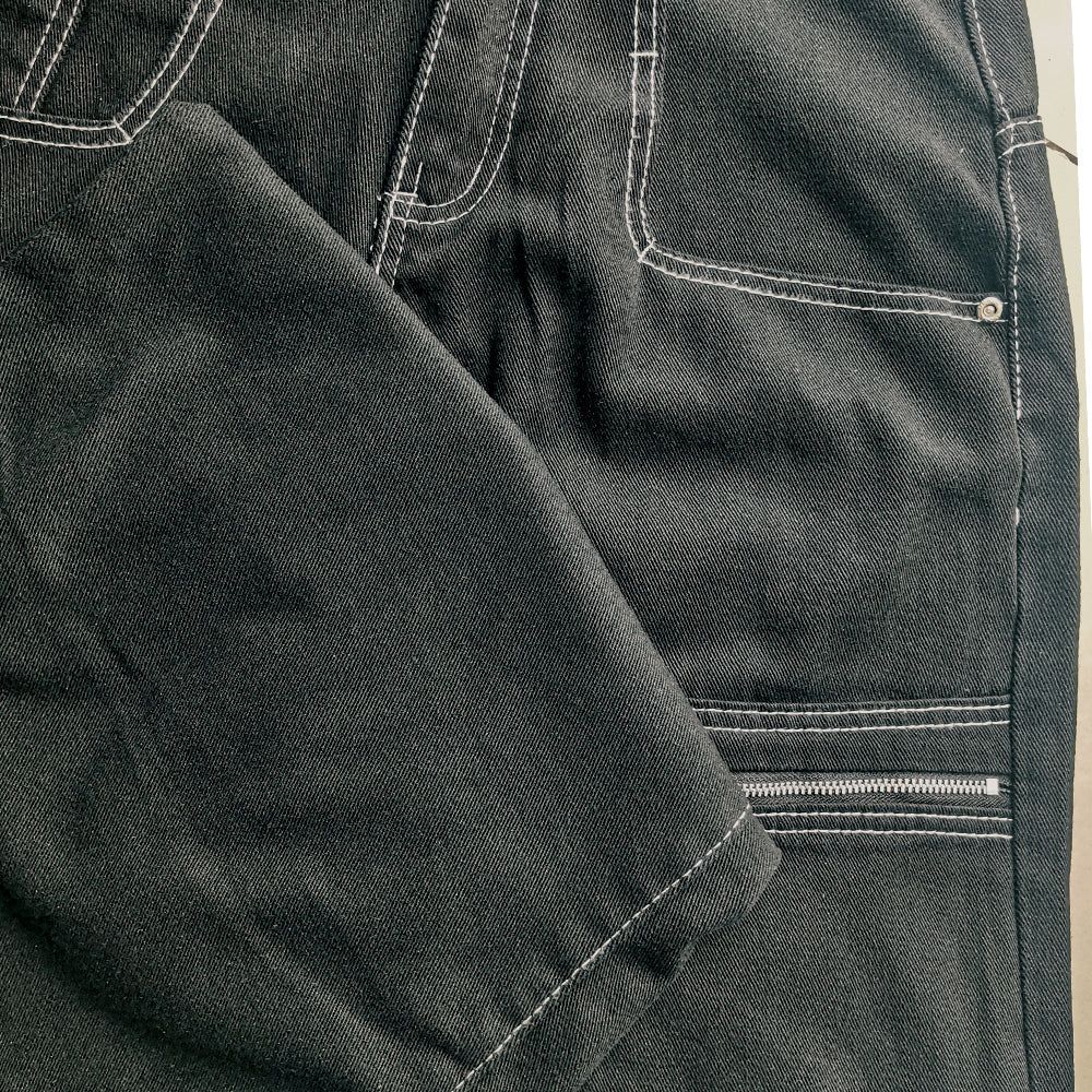 BAGGOUT Skull and Crossbones Wide Leg Jeans
