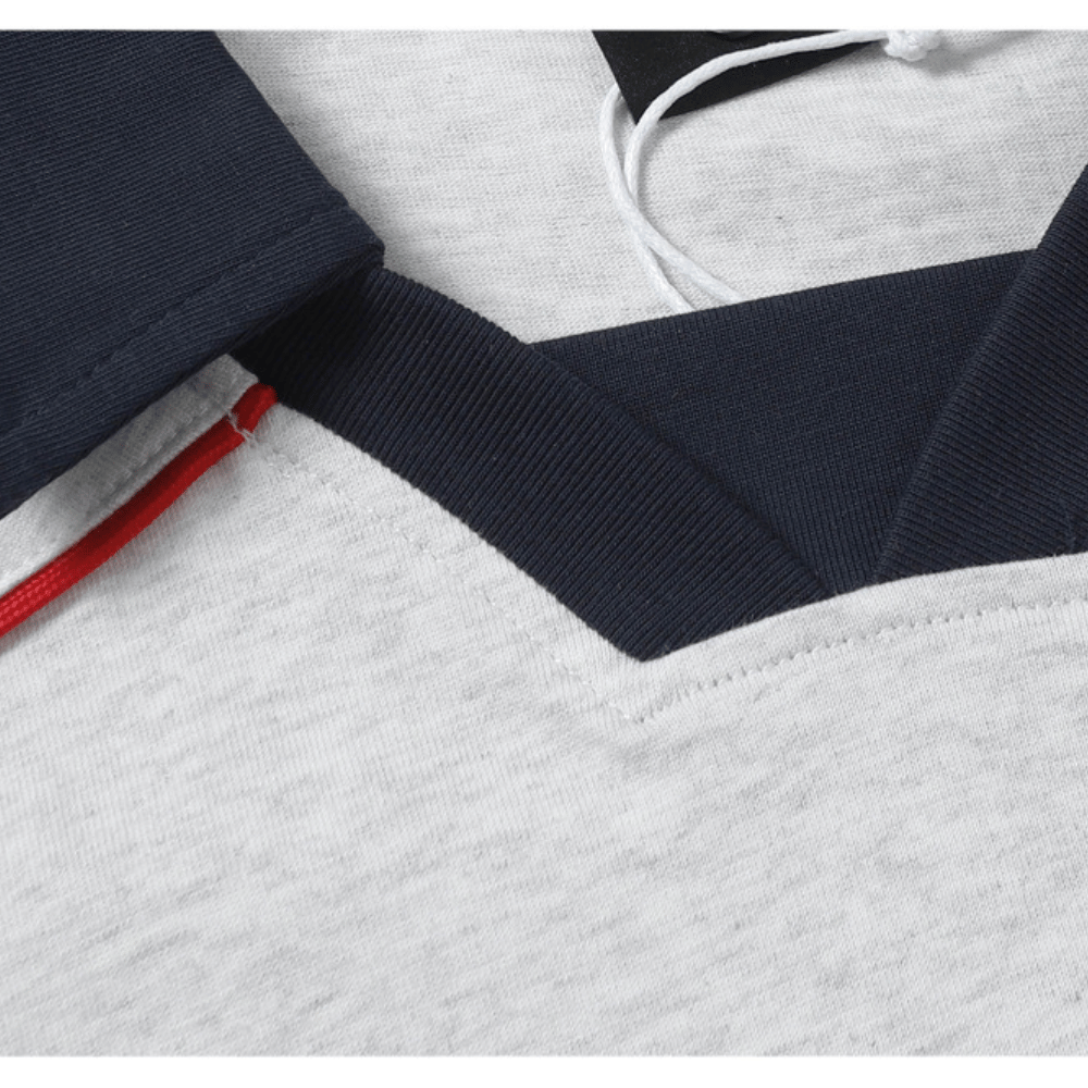 Evokyn Contrast Panel Polo Jersey T-shirt