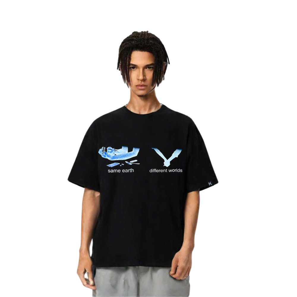 Unseen Echoes Same Earth, Different Worlds T-shirt