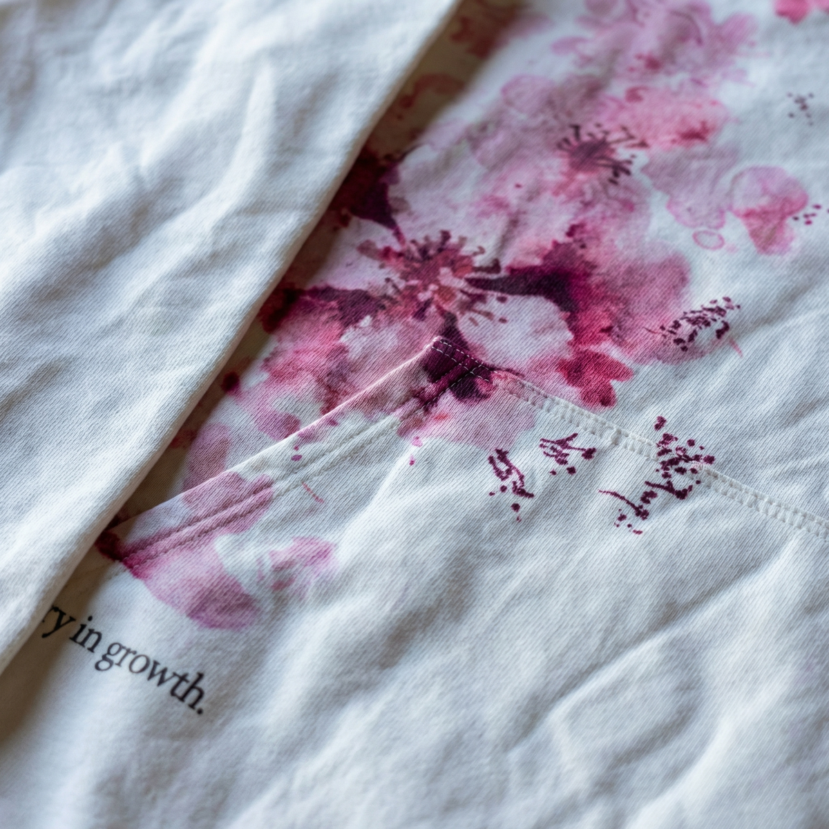 AOKLOK® Bloom Graphic Hoodie – Soft White Edition