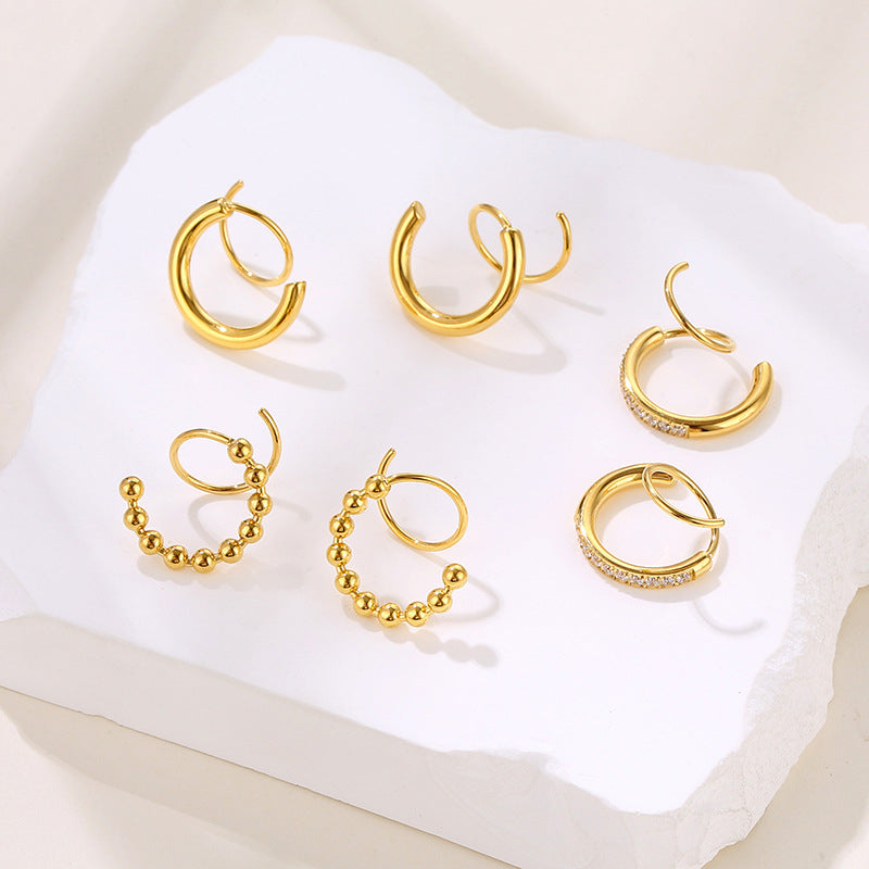 Titanium Minimalist Petite Plated Hoop Earrings