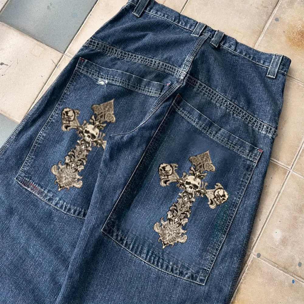 Baggout Cross Skull Jeans