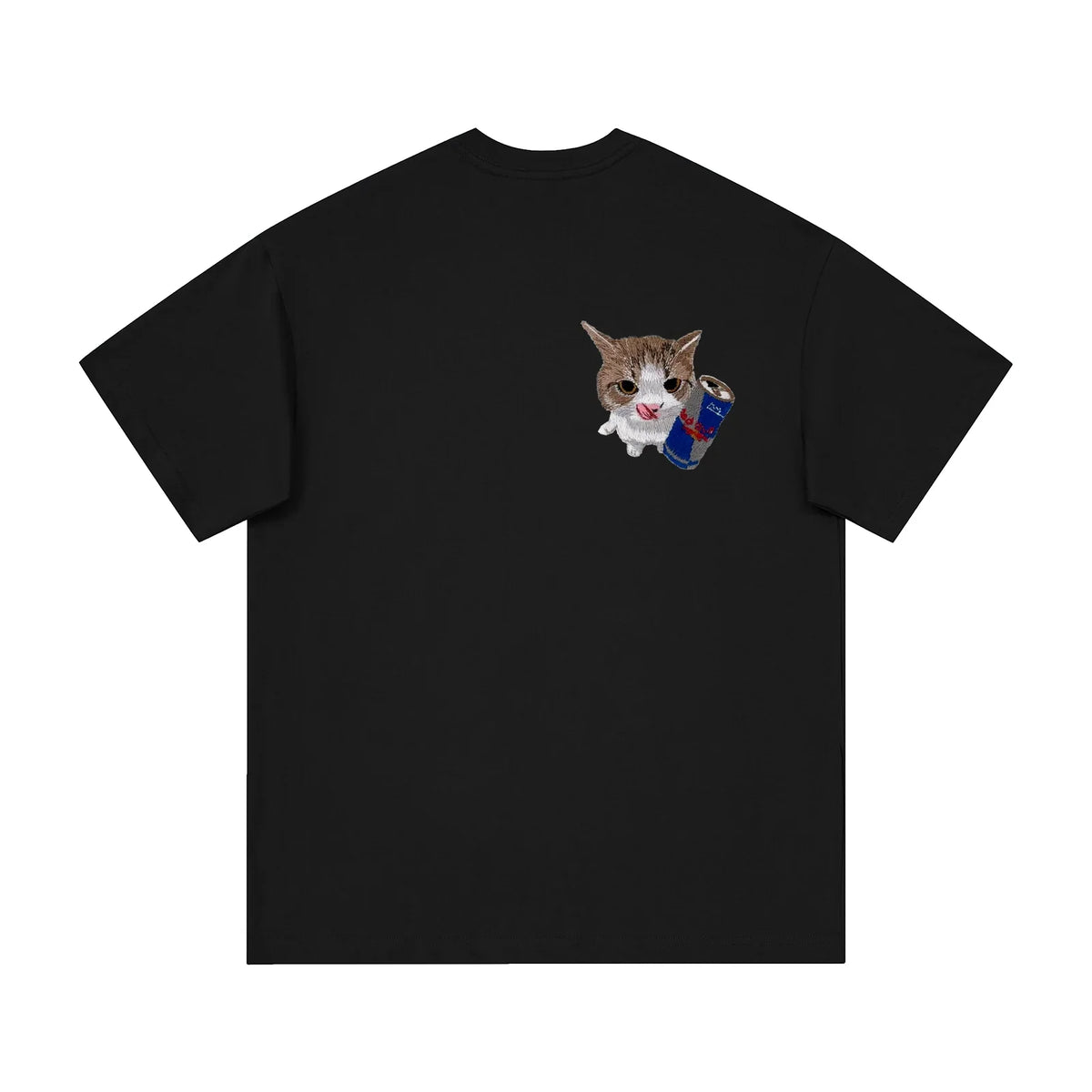 Aoklok & Evokyn Popular Cat Embroidery Tee