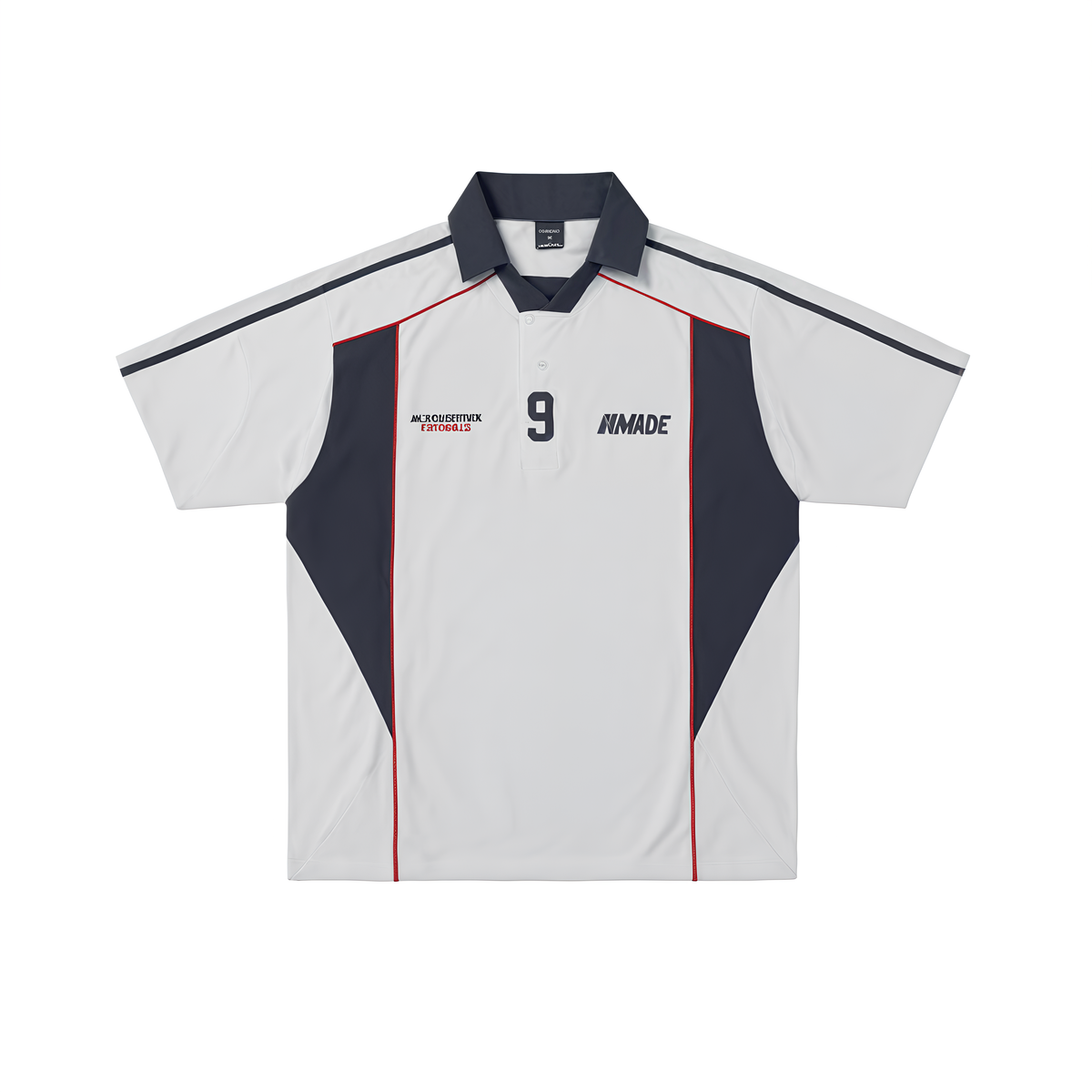 Evokyn Contrast Panel Polo Jersey T-shirt