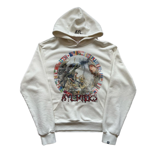 Art In War Landing On The Beach Hoodie