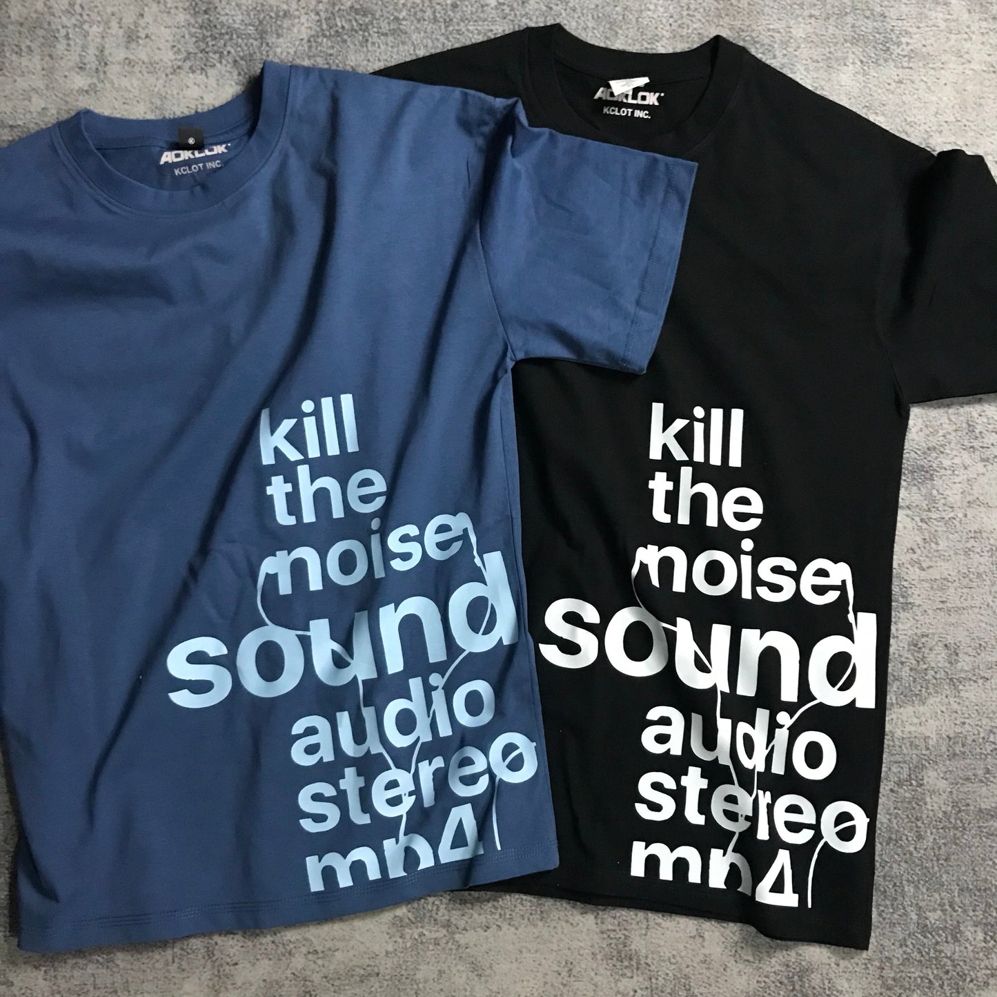 Unseen Echoes Melancholy Trend Letters Earphone Retro T-shirt