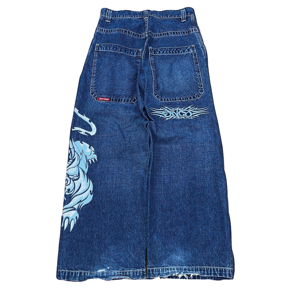 Baggout JEANS BLUE TRIBAL TIGER