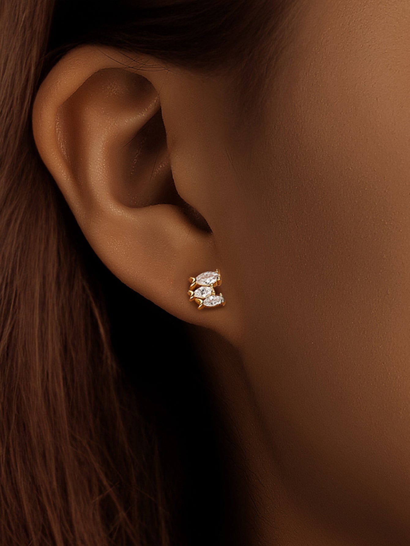S925 Sterling Silver Little Fish Stud Earrings