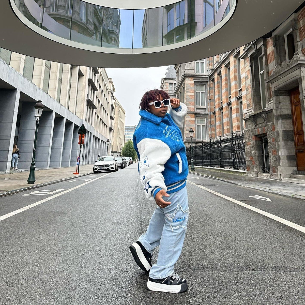 BAGGOUT Street Star Patchwork Baggy Jeans