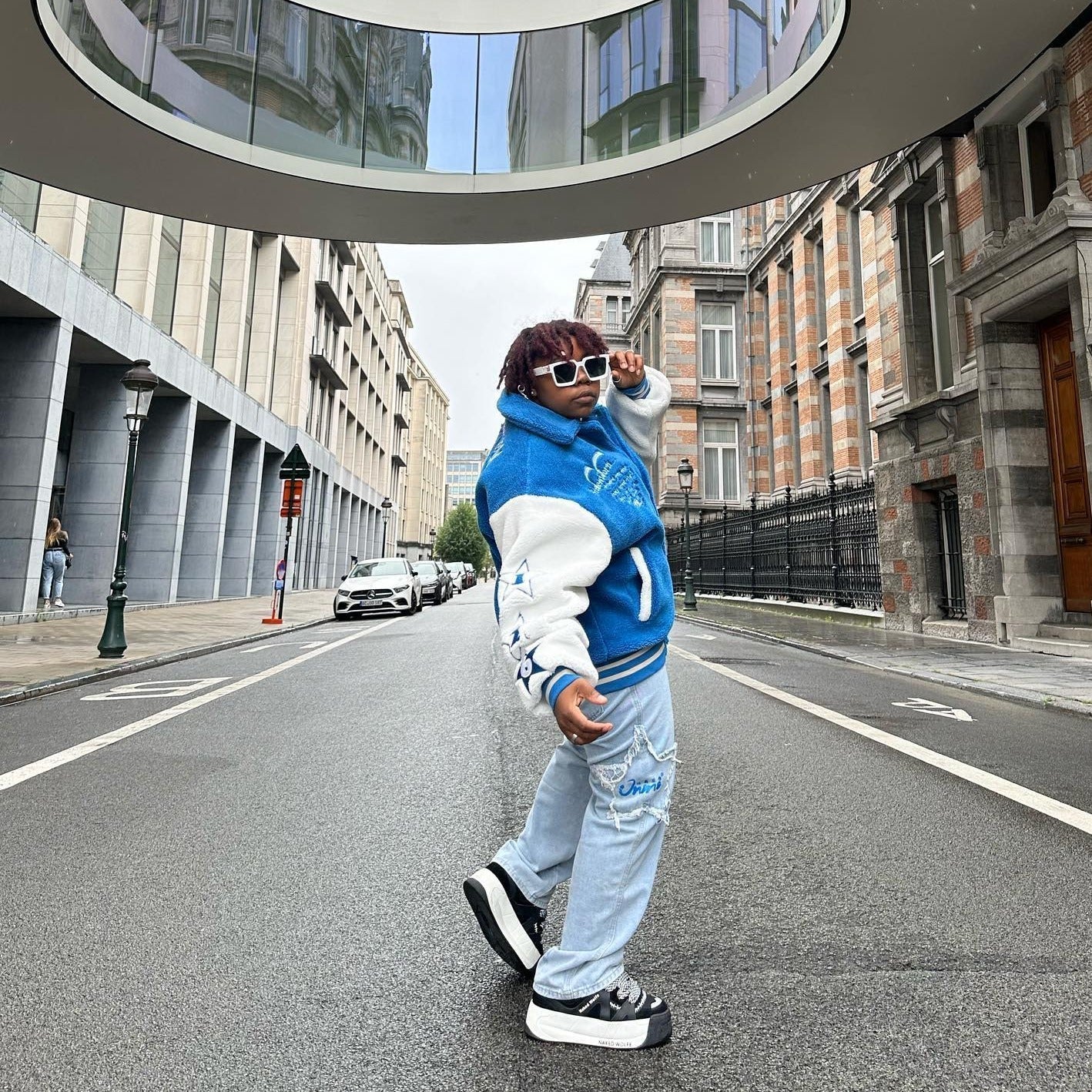 BAGGOUT Street Star Patchwork Baggy Jeans