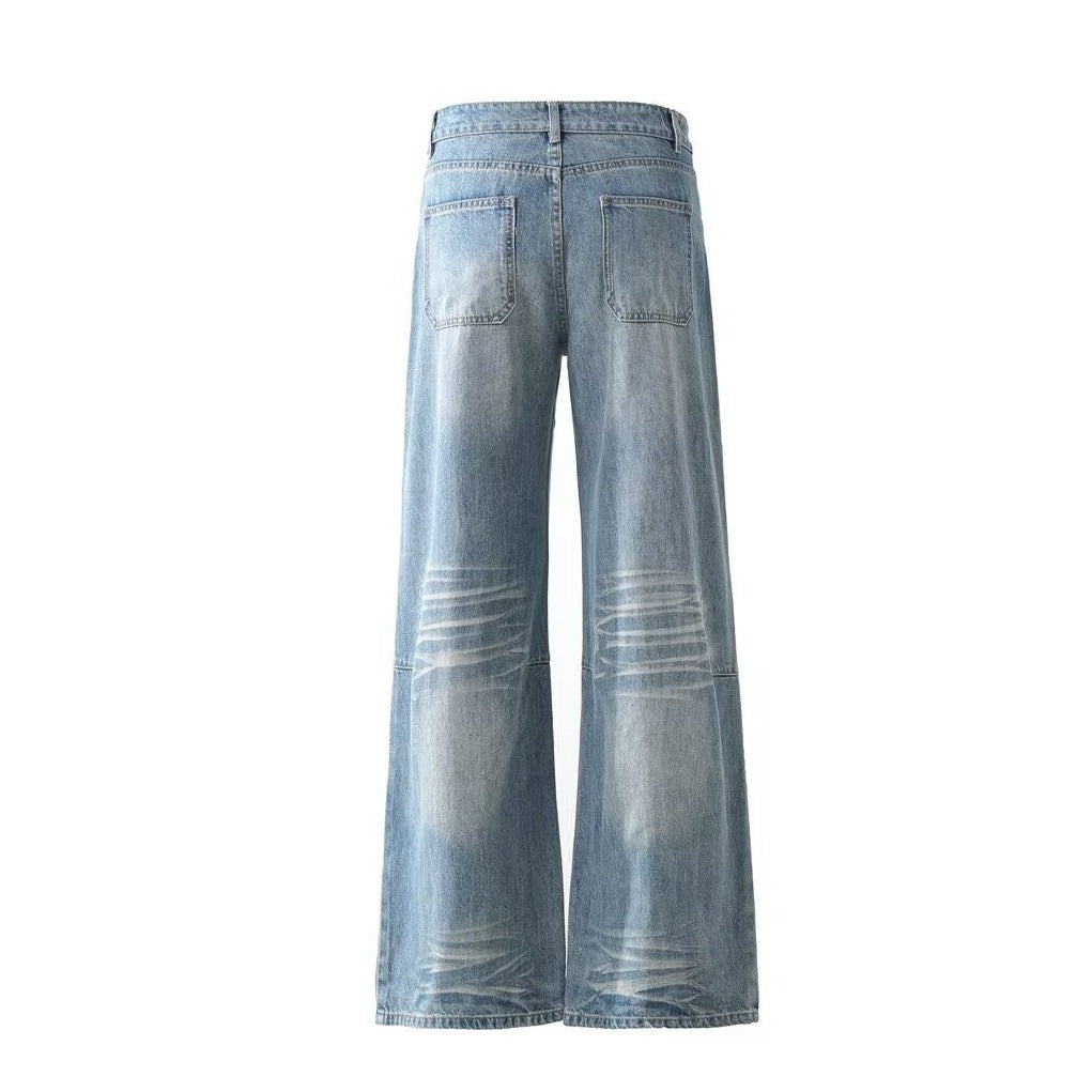 Unseen Echoes Urban Drift, Stitched Real Jeans