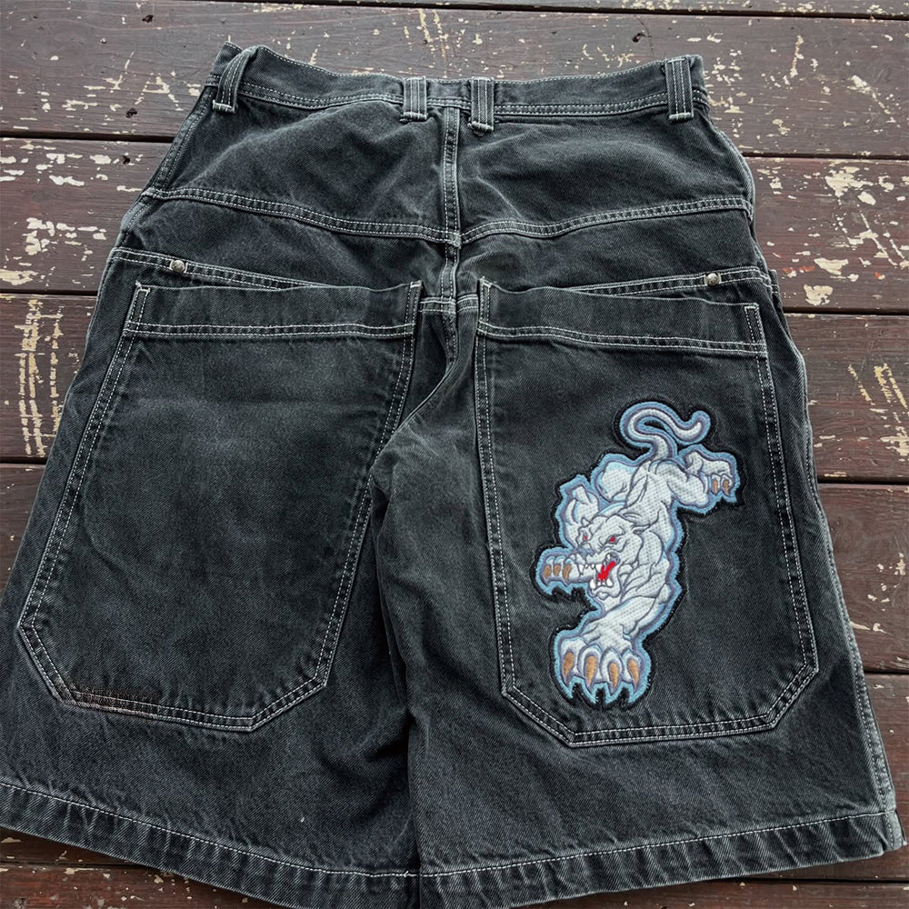 Baggout Jeans White Panthers