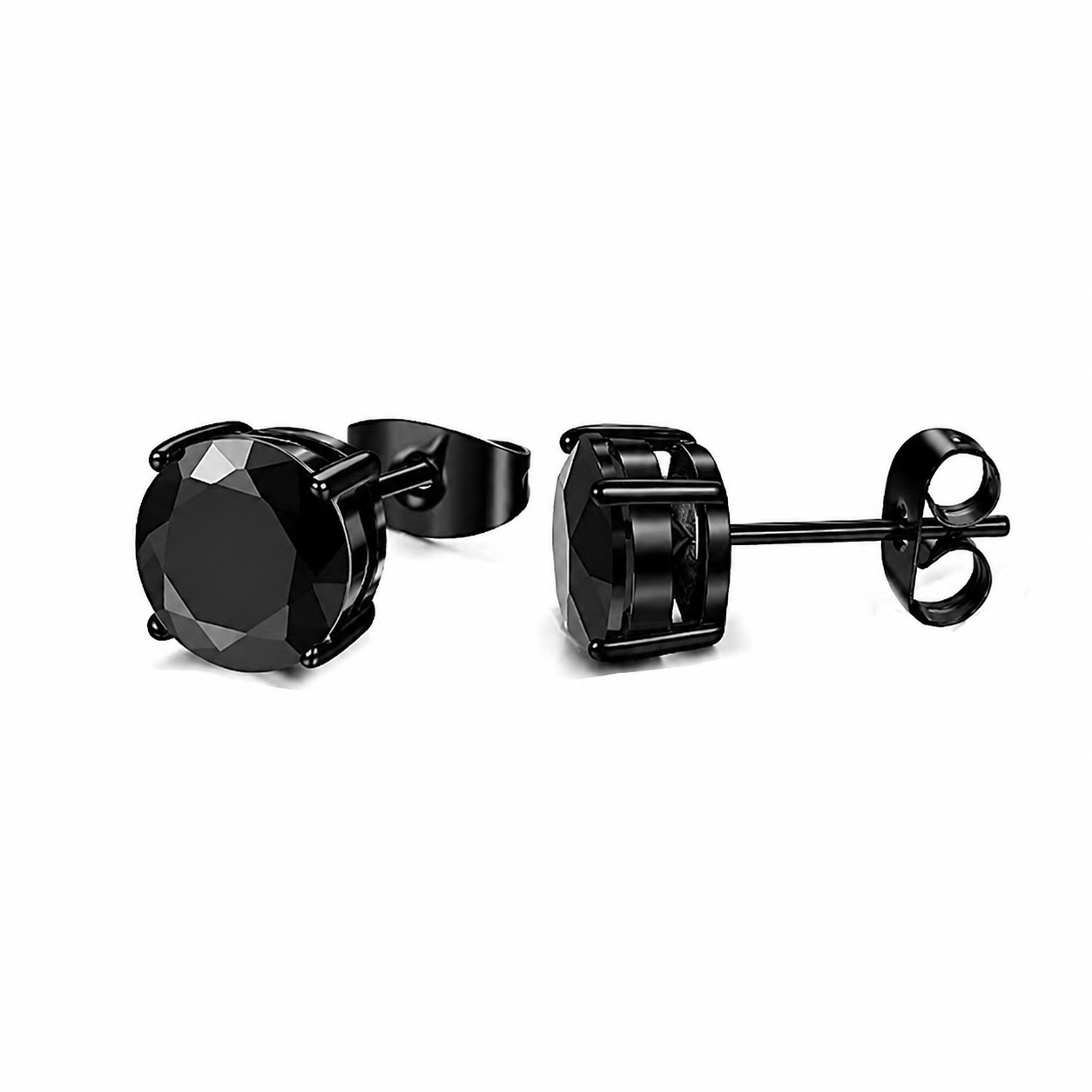 Titanium Zirconia Stud Earrings