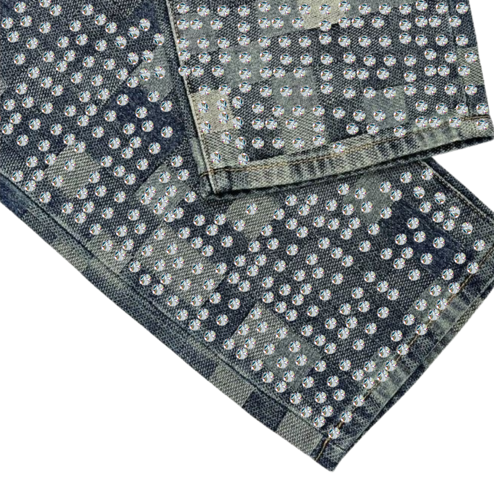 LoopStone Pixelated Rhinestone Jeans