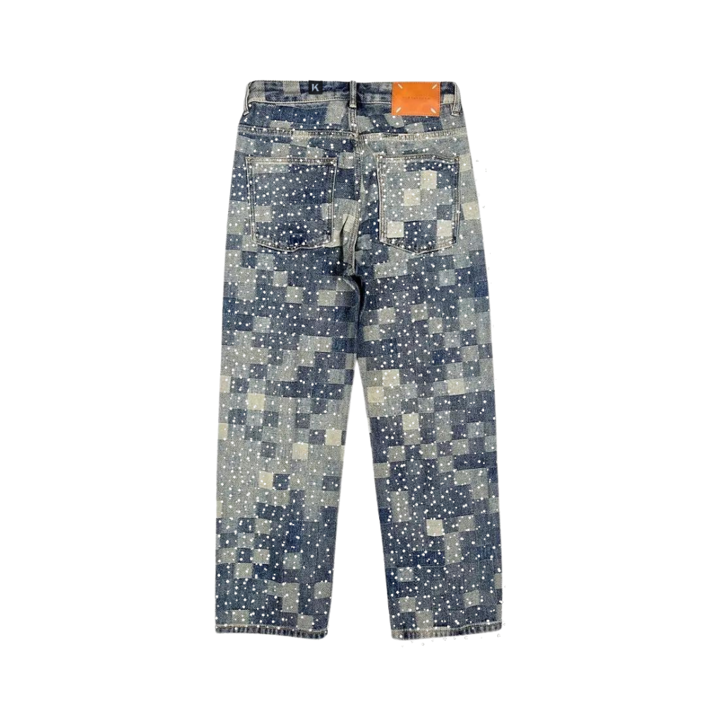 LoopStone Pixelated Rhinestone Jeans