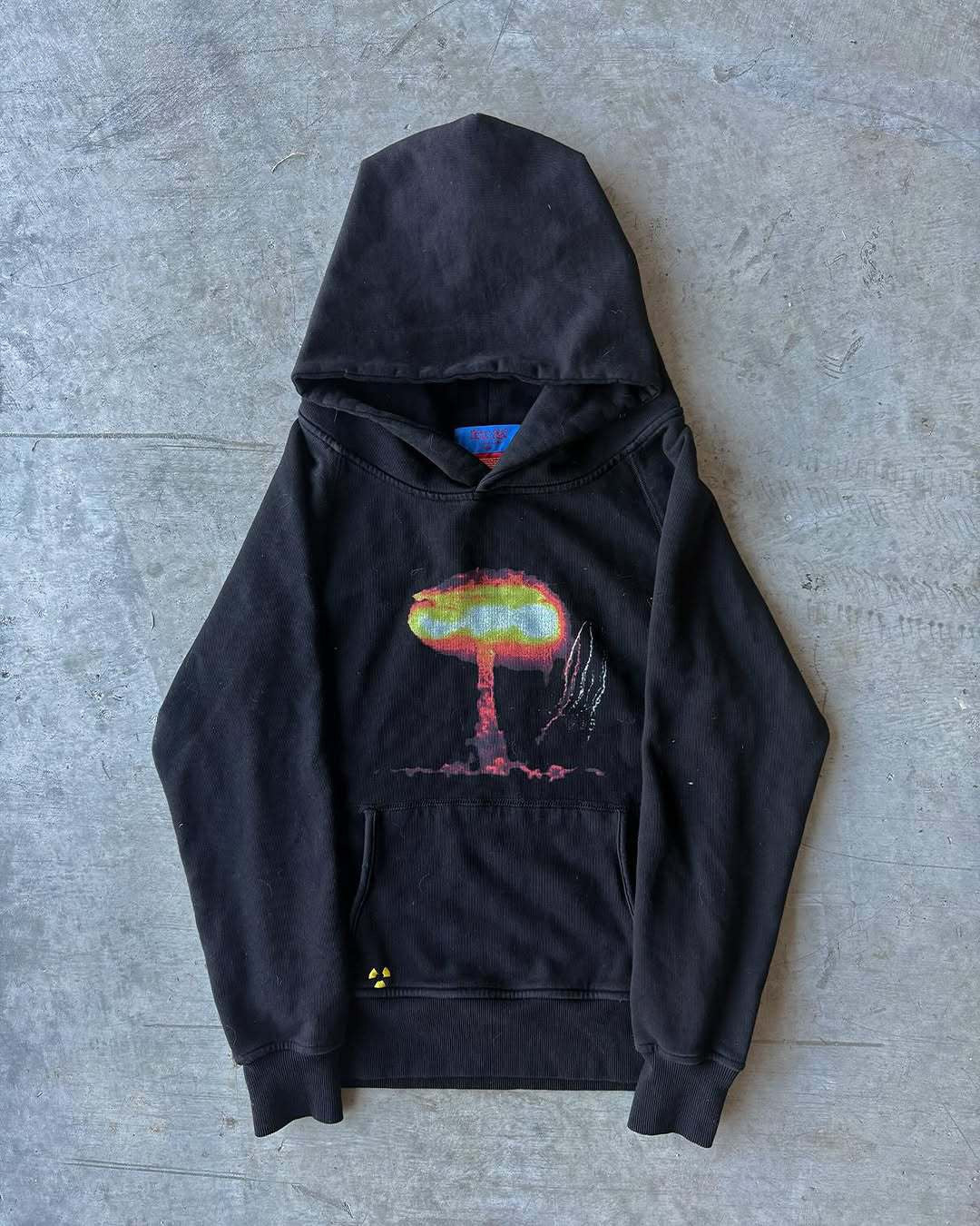 AOKLOK® Fallout Graphic Hoodie – Black Distressed Edition