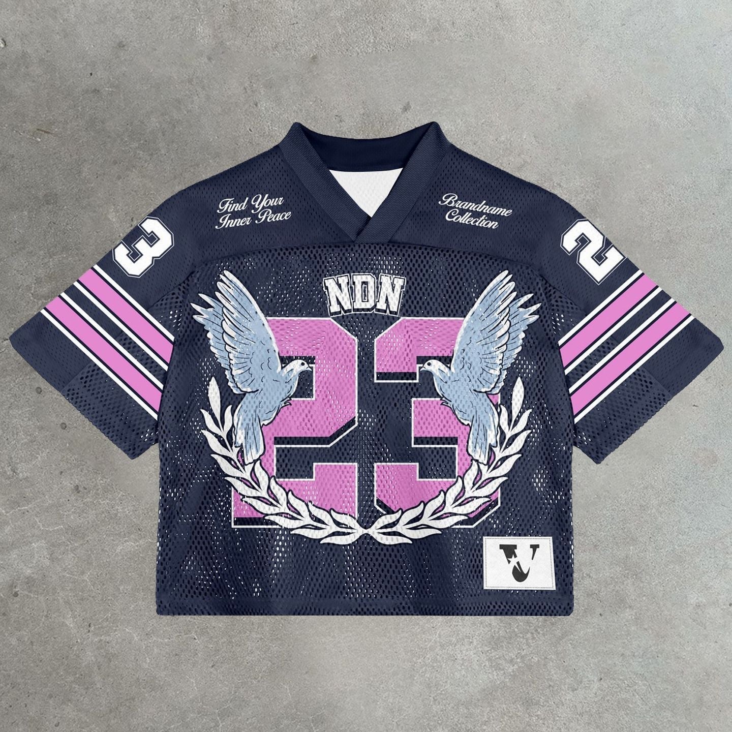 Evokyn Streetwear Vintage Mesh Jersey T-Shirt