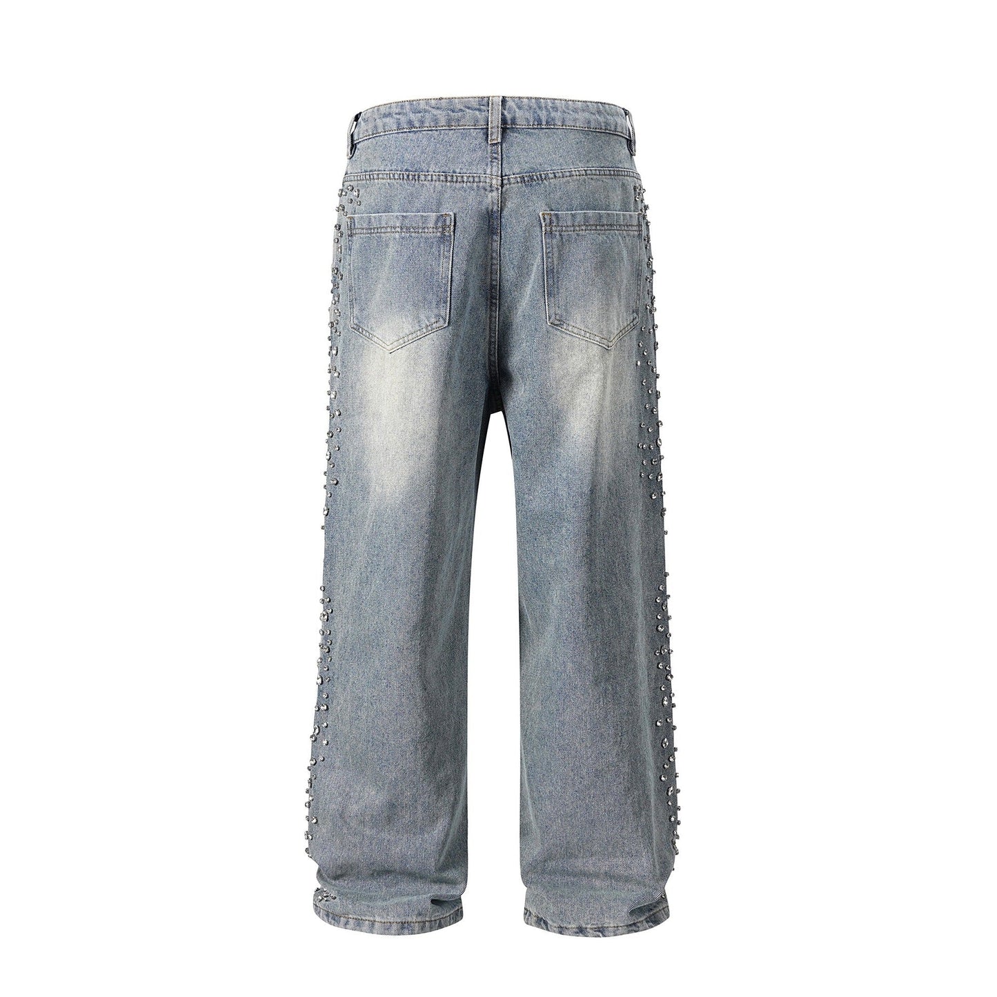 LoopStone Crystal Wash Wide-Leg Jeans