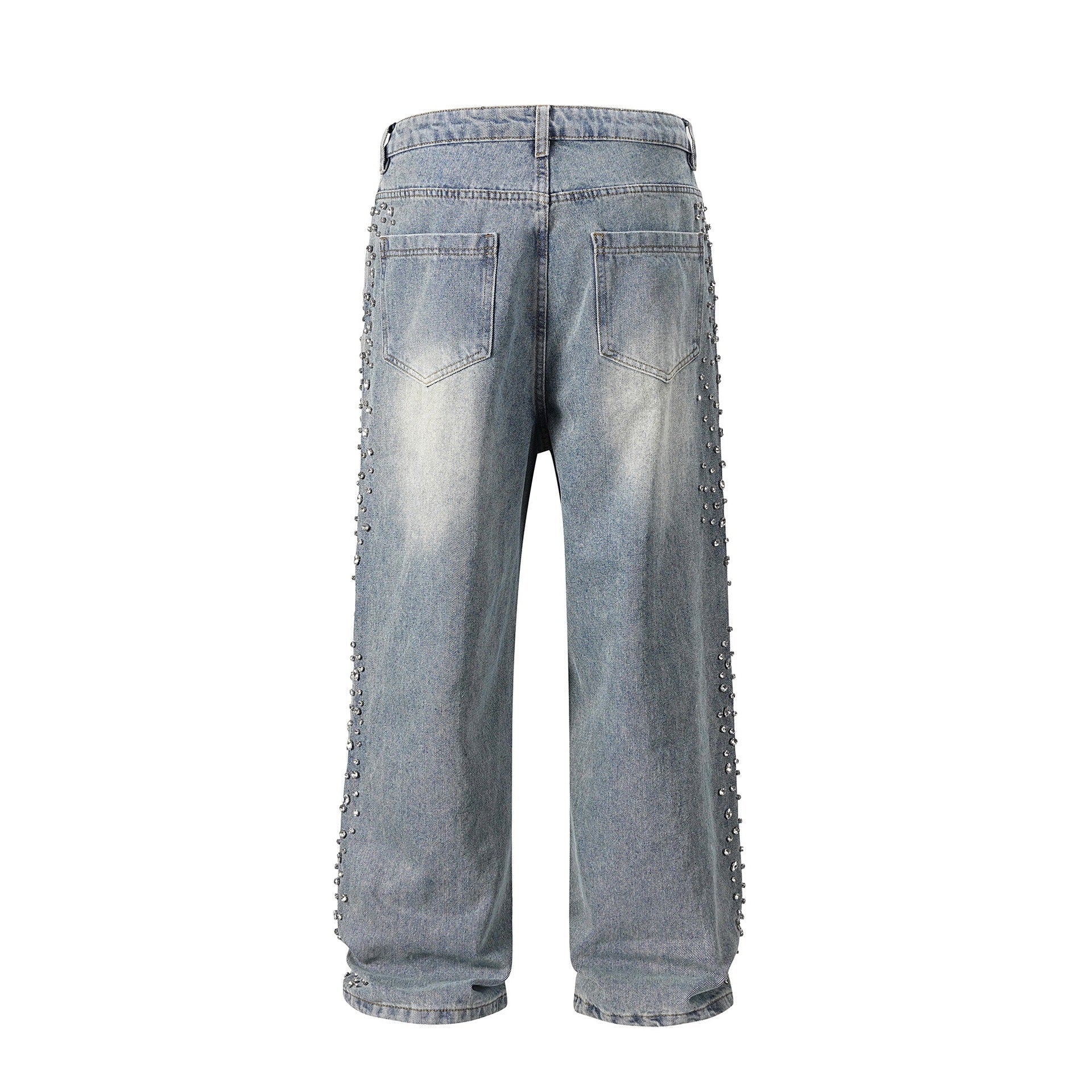 LoopStone Crystal Wash Wide-Leg Jeans