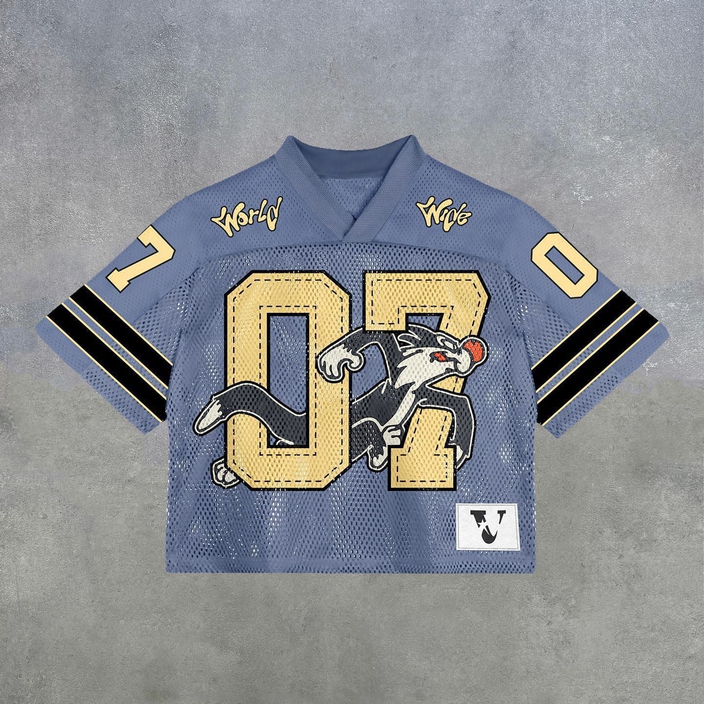 Evokyn Streetwear Vintage Mesh Jersey T-Shirt