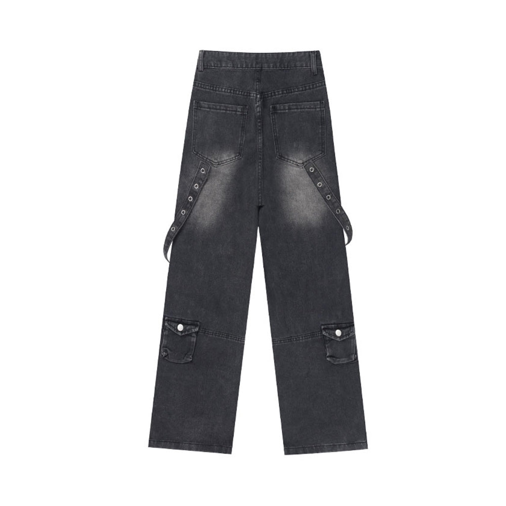BAGGOUT Multi Pockets Baggy Cargo Jeans