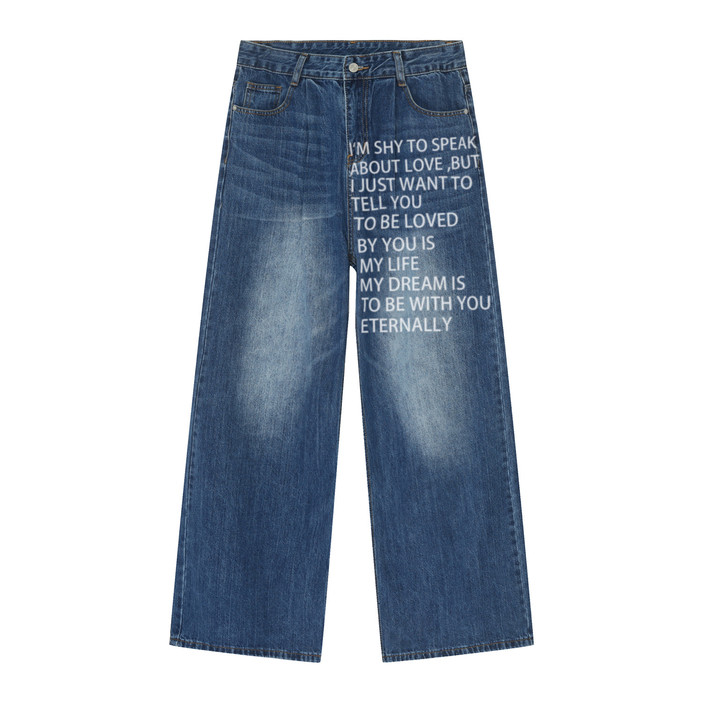 3endlesss. Blue Quotes Jeans