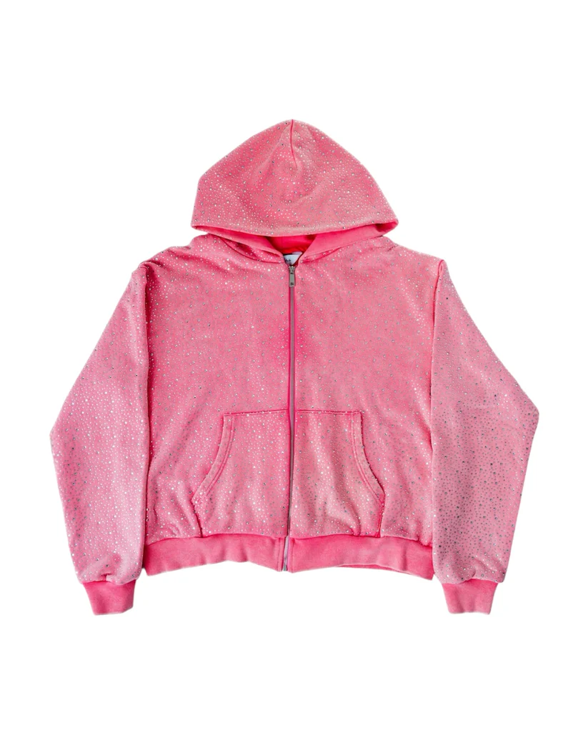 LoopStone Luxury® Hell-Level Handmade Diamond Zipper Hoodie