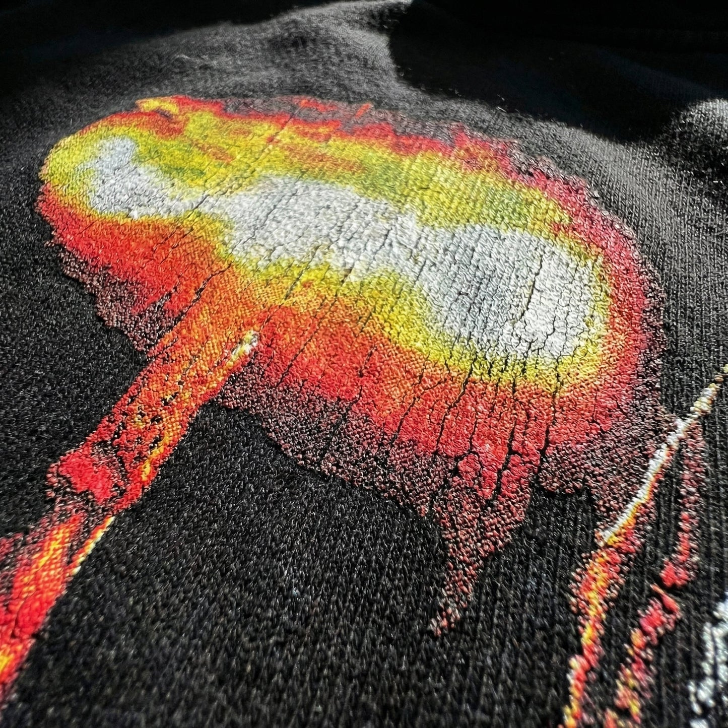AOKLOK® Fallout Graphic Hoodie – Black Distressed Edition