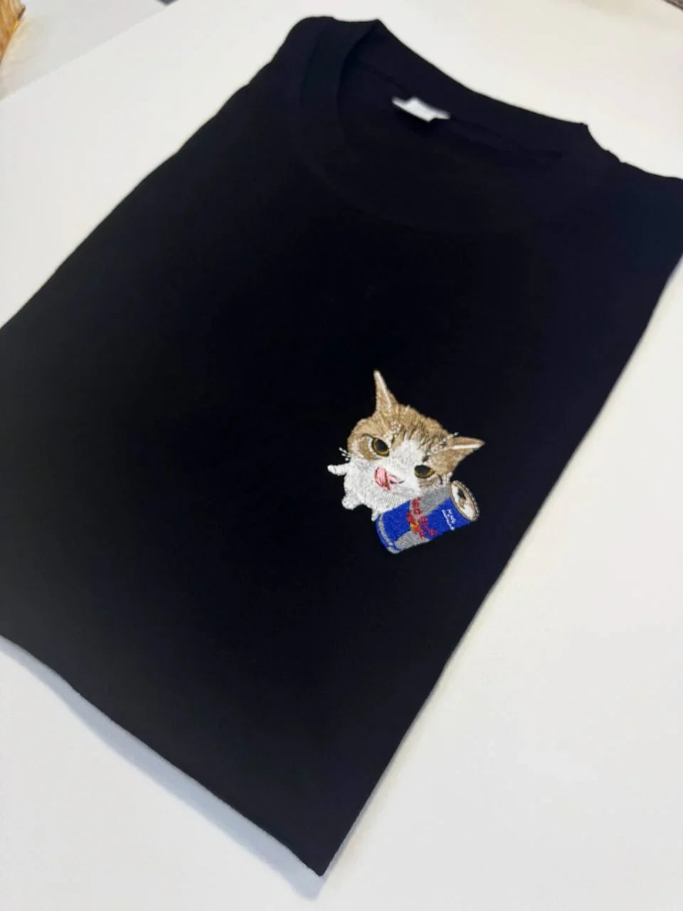 Aoklok & Evokyn Popular Cat Embroidery Tee